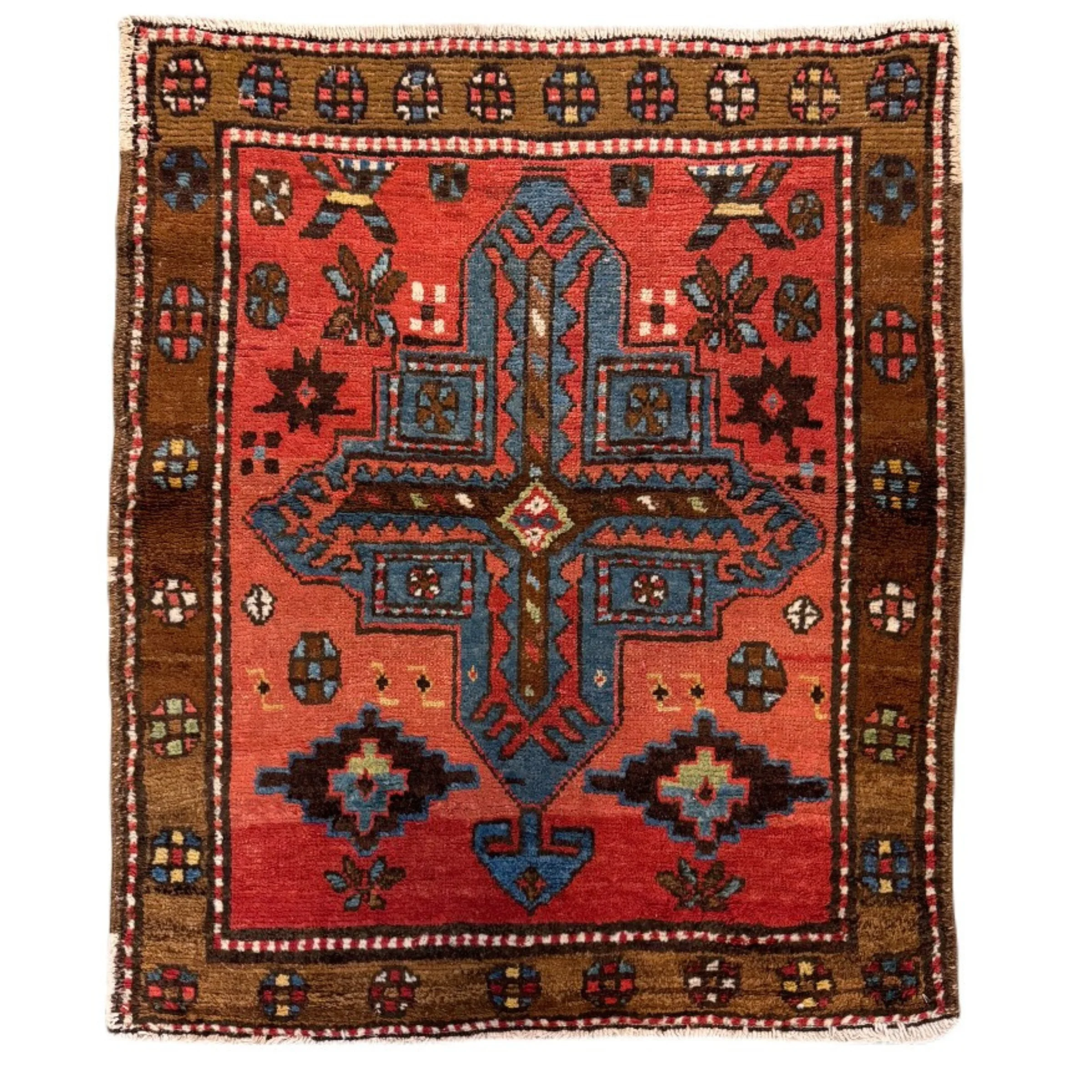 Antique Karajeh Heriz Rug | 2'7" X 3'1"