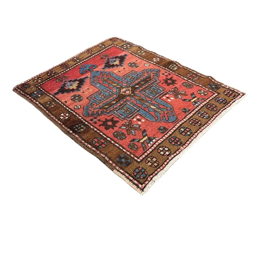 Antique Karajeh Heriz Rug | 2'7" X 3'1" - photo 4