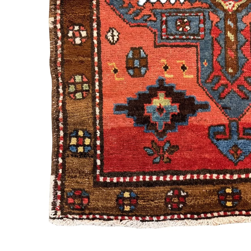 Antique Karajeh Heriz Rug | 2'7" X 3'1" - photo 6