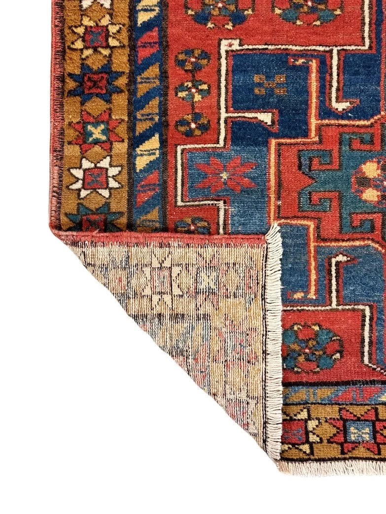 Antique Karajeh Heriz Rug | 3'3" X 5'3" - photo 7