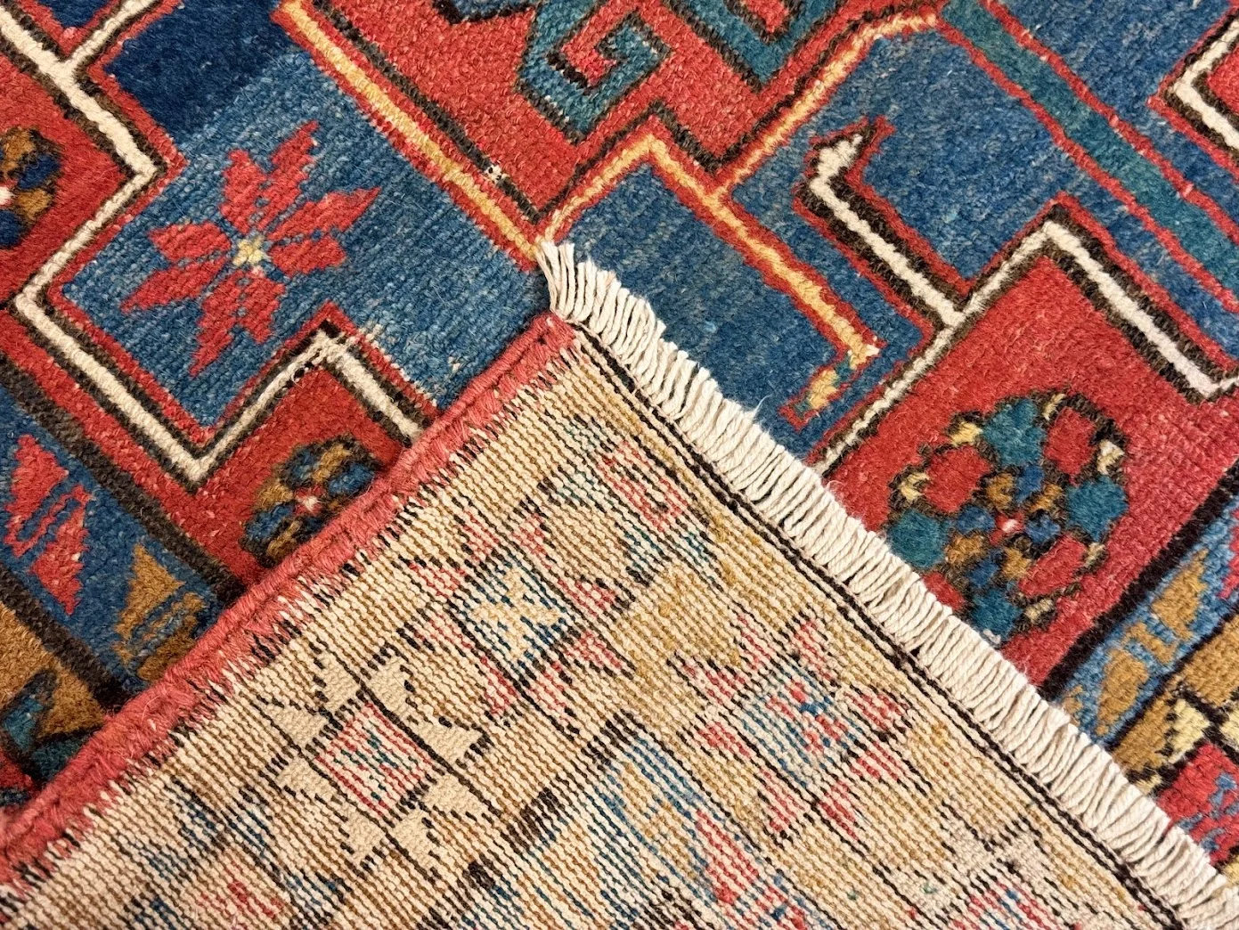 Antique Karajeh Heriz Rug | 3'3" X 5'3" - photo 8