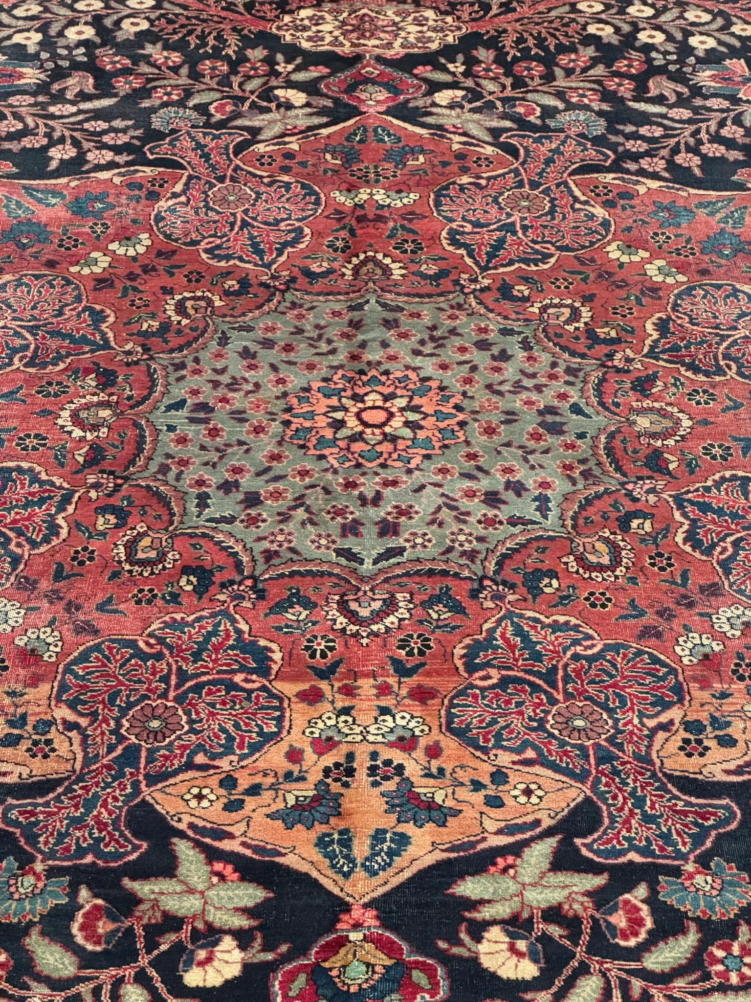 Antique Fine Tabriz Rug | 12'6" x 16'1" - photo 7