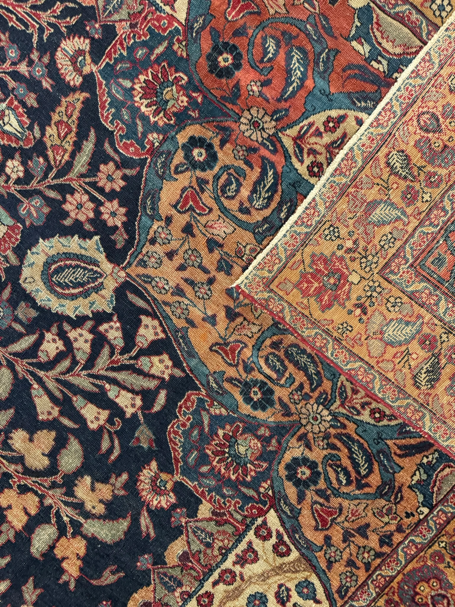 Antique Fine Tabriz Rug | 12'6" x 16'1" - photo 11