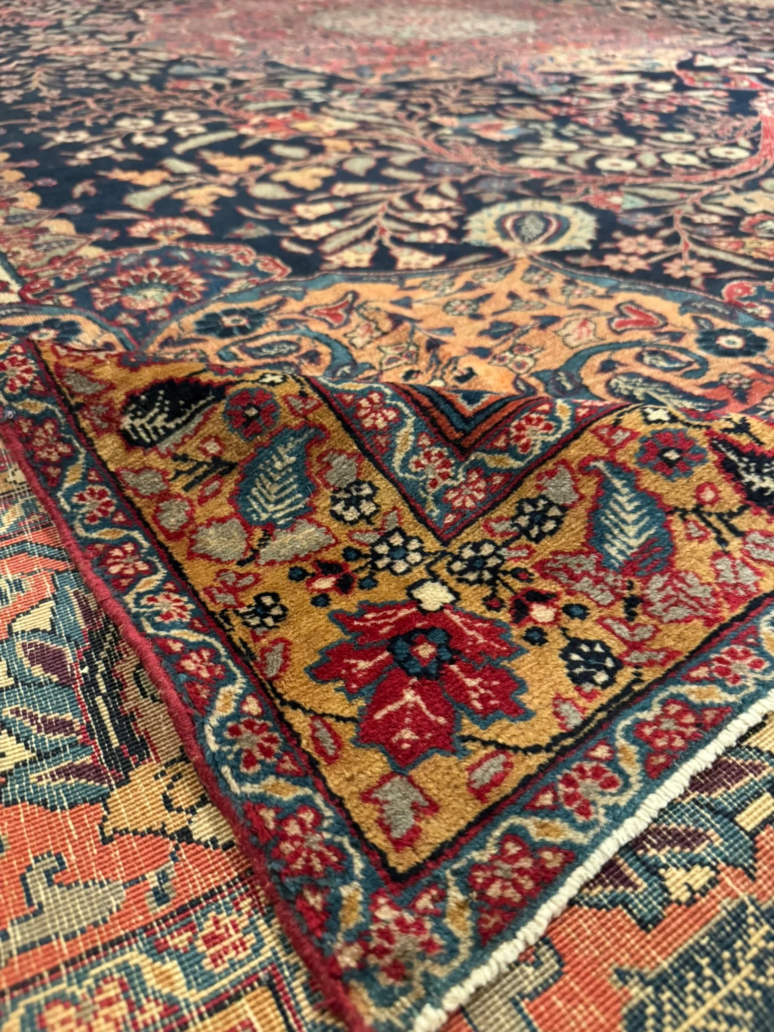 Antique Fine Tabriz Rug | 12'6" x 16'1" - photo 12
