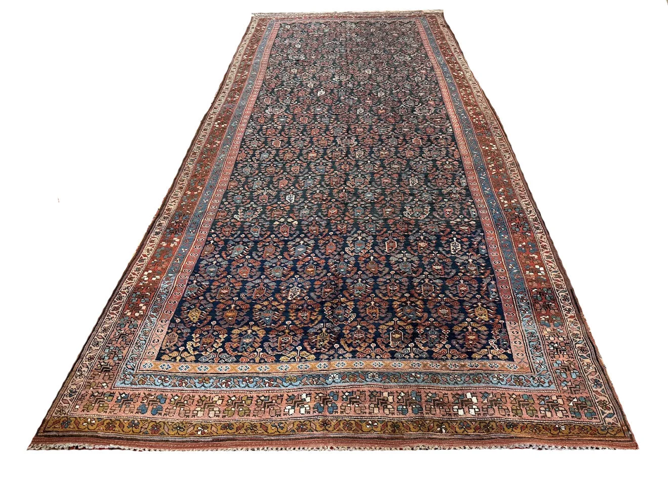 Antique Bijar Rug | 7'6" X 17'3" - photo 2