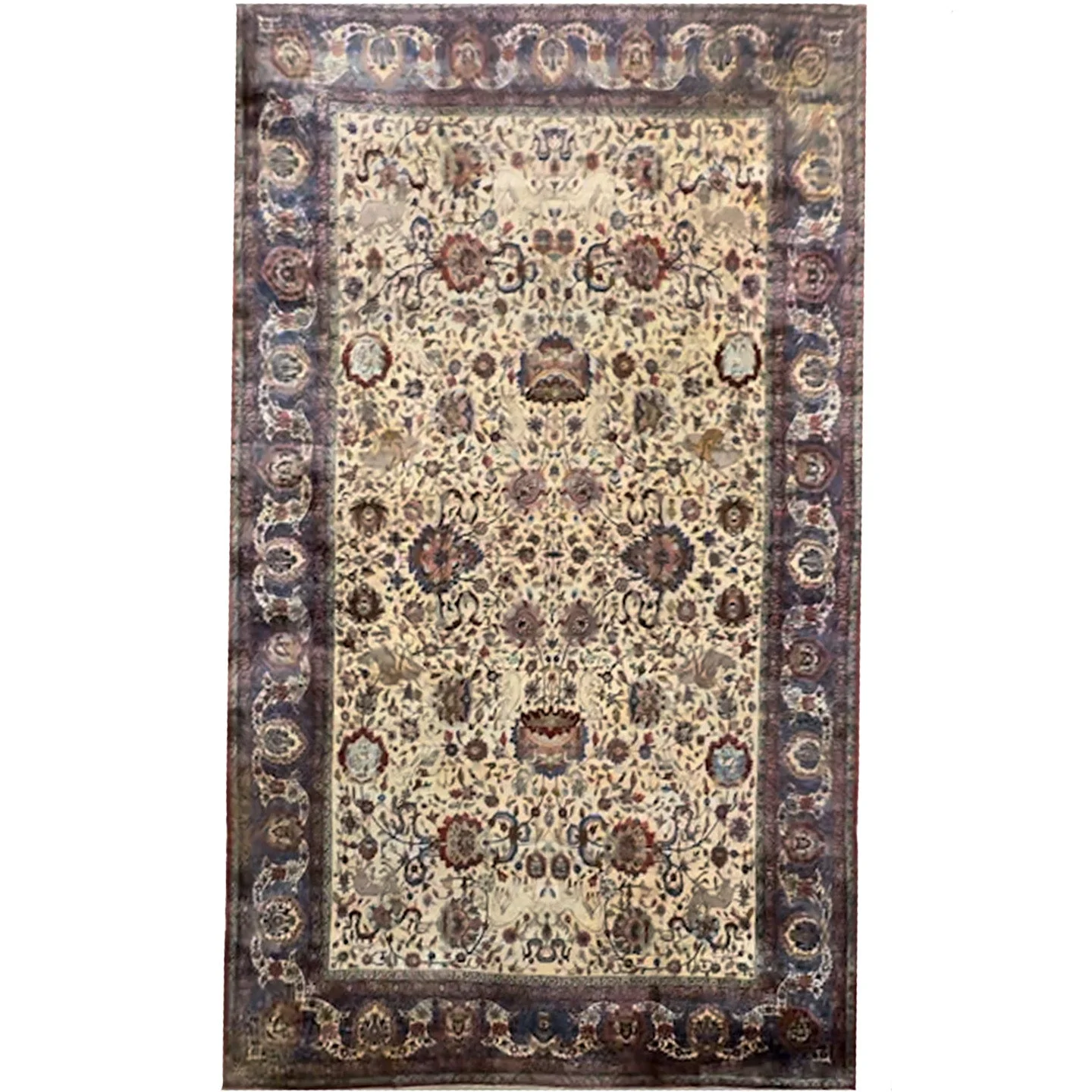 Antique Fine Crown Kerman Rug | 12'7" X 19'10"