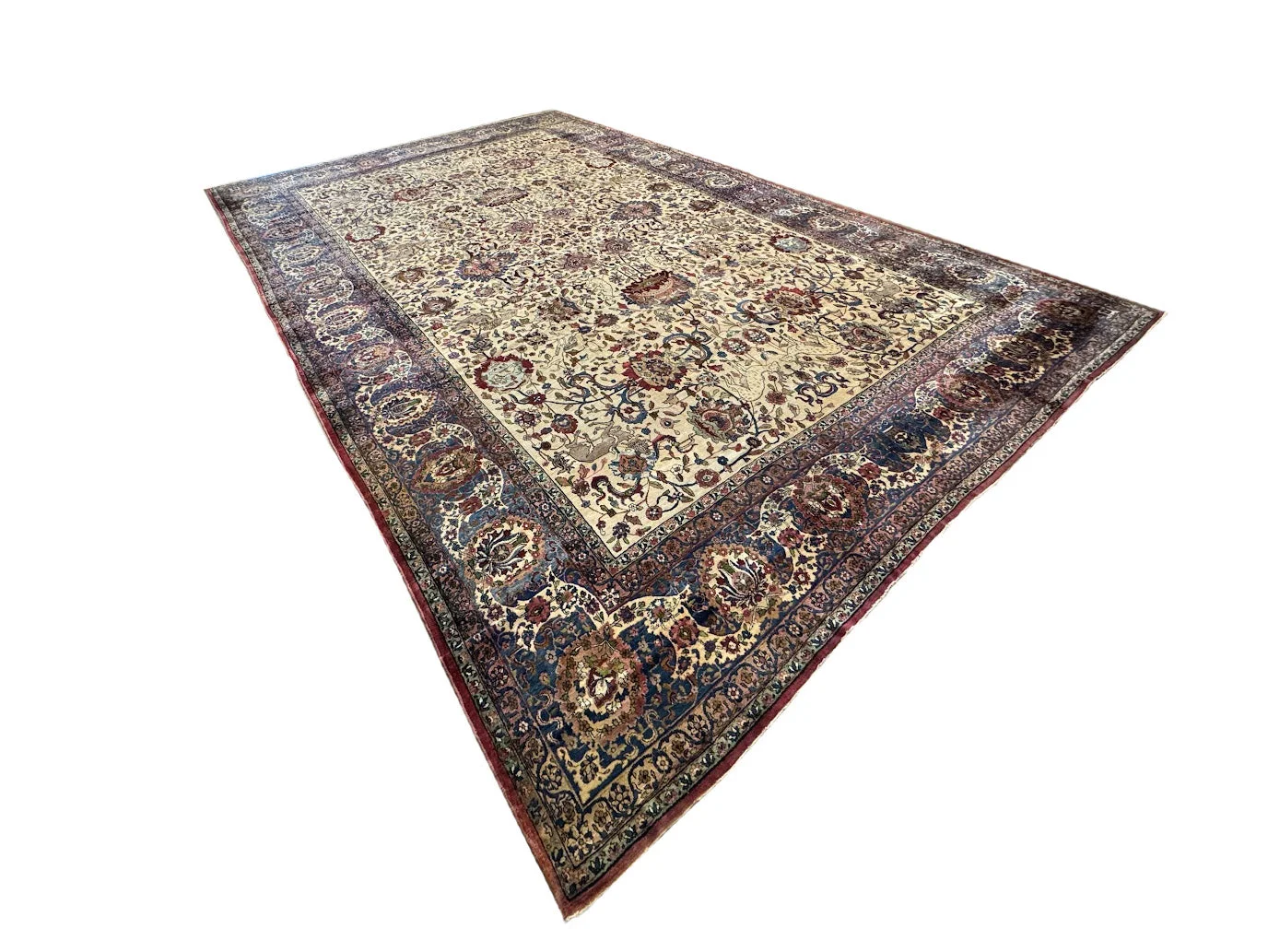 Antique Fine Crown Kerman Rug | 12'7" X 19'10" - photo 4
