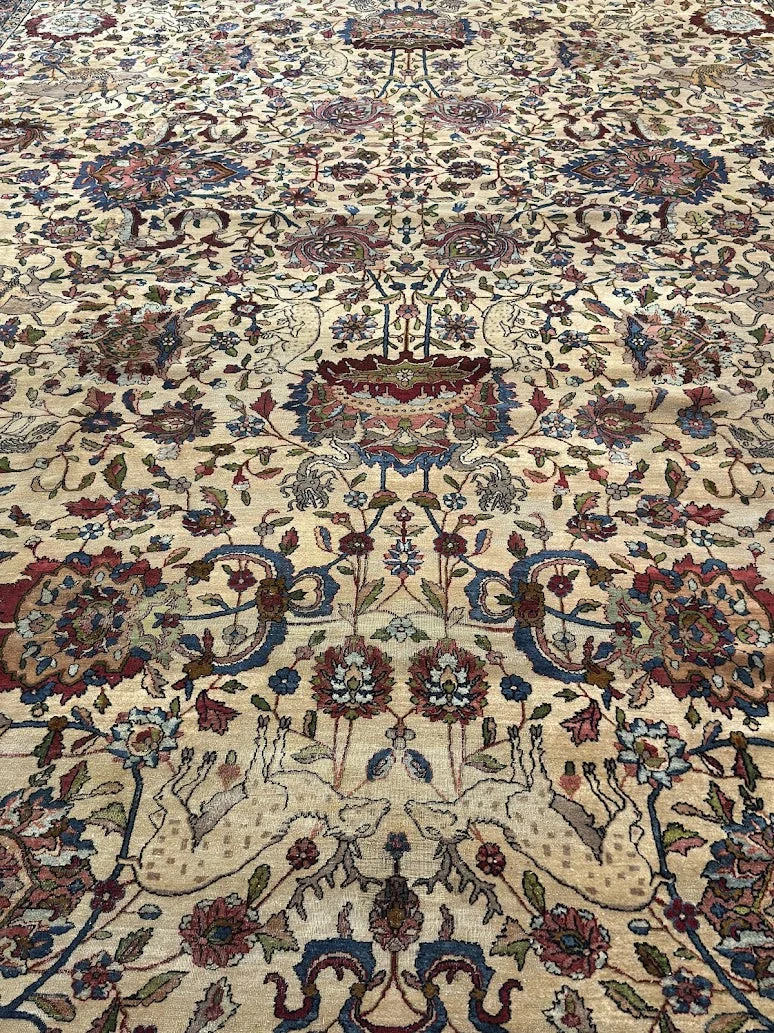 Antique Fine Crown Kerman Rug | 12'7" X 19'10" - photo 9