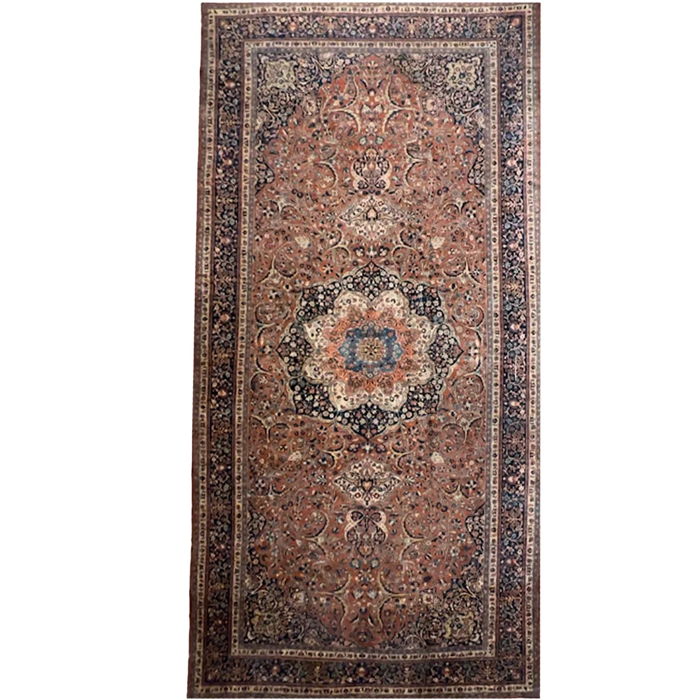 Antique Fine Mahal Sarouk Rug | 12' X 22'6"