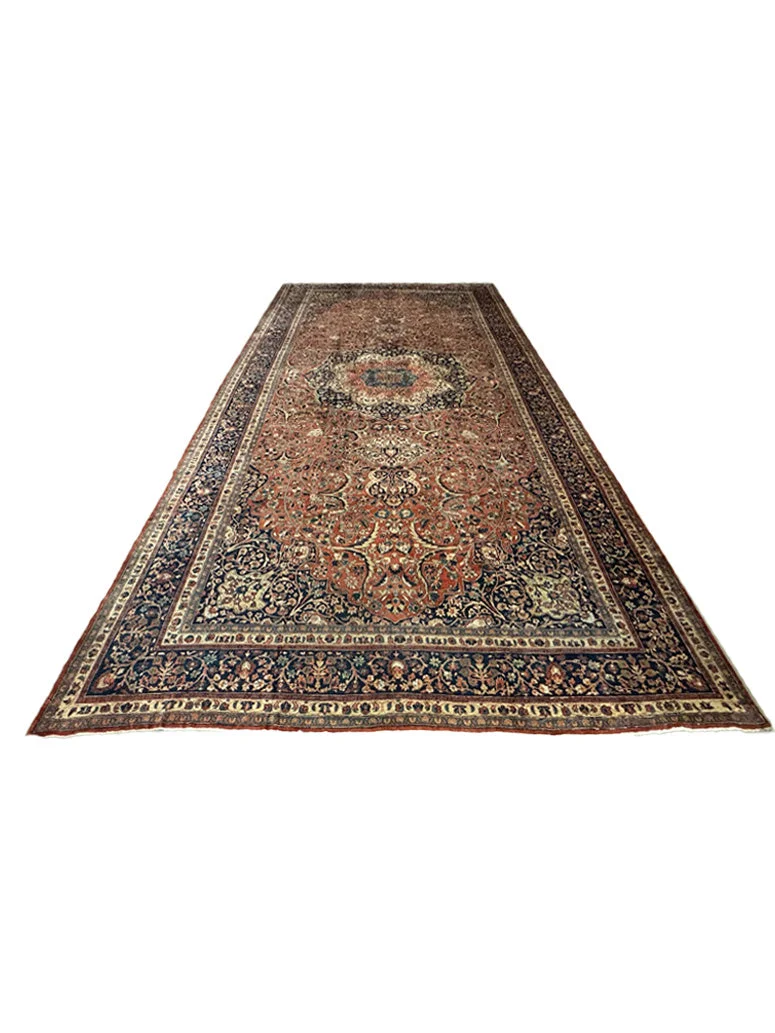 Antique Fine Mahal Sarouk Rug | 12' X 22'6" - photo 3