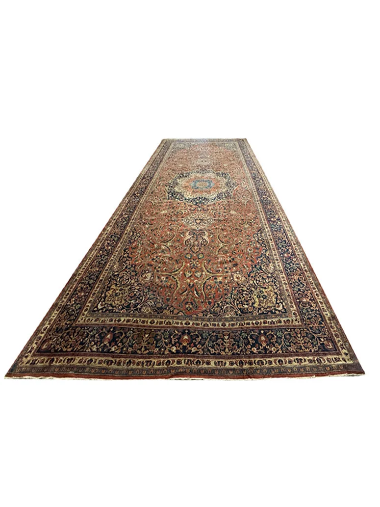 Antique Fine Mahal Sarouk Rug | 12' X 22'6" - photo 2