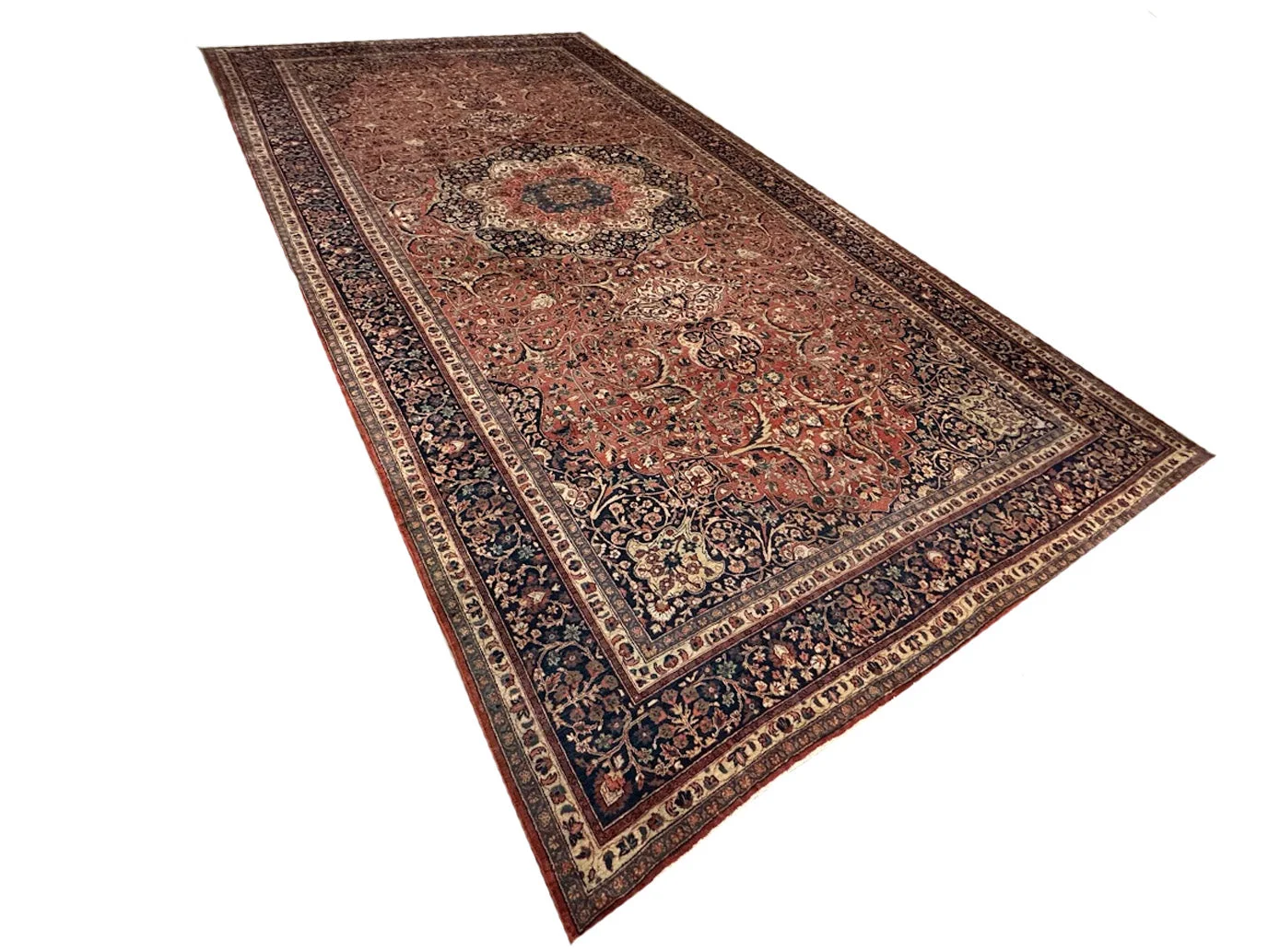 Antique Fine Mahal Sarouk Rug | 12' X 22'6" - photo 4