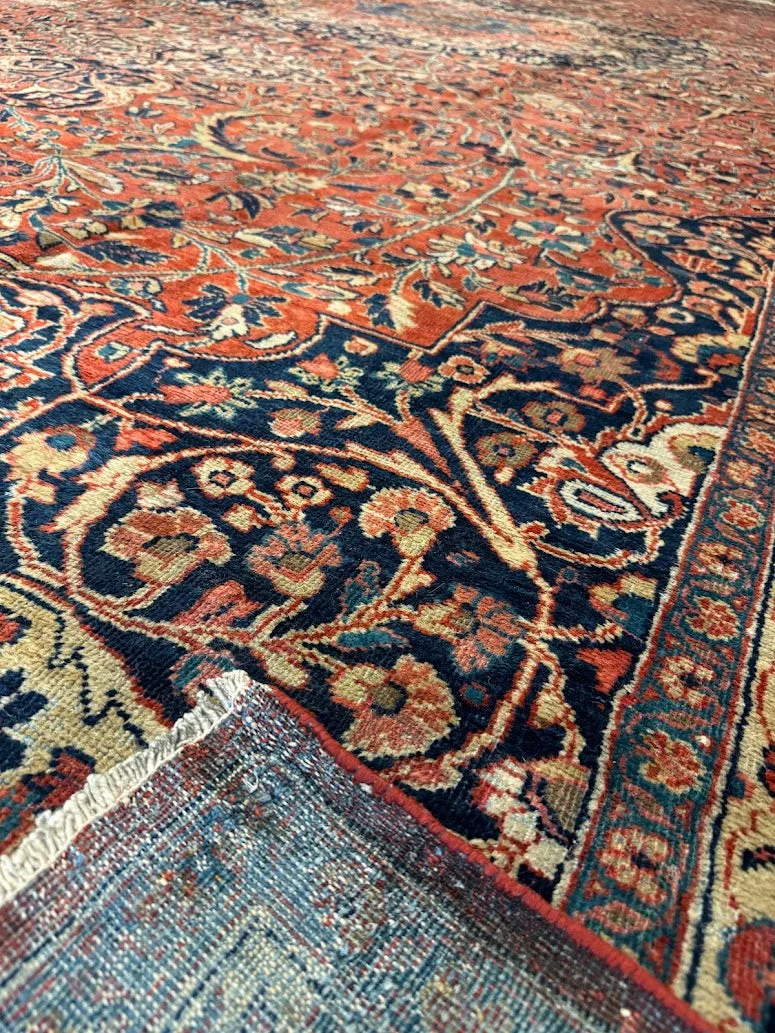 Antique Fine Mahal Sarouk Rug | 12' X 22'6" - photo 9
