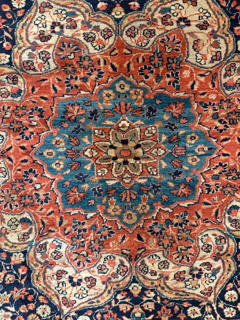 Antique Fine Mahal Sarouk Rug | 12' X 22'6" - photo 11