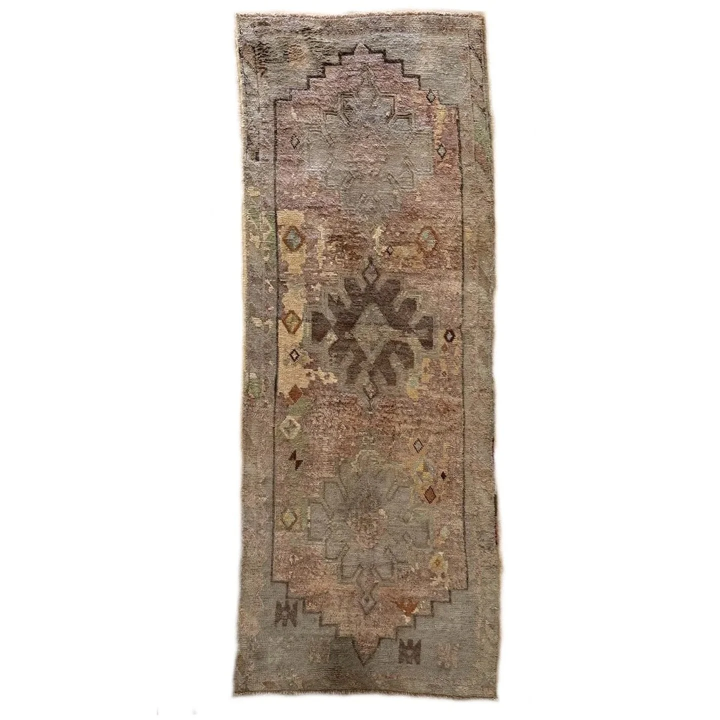 Vintage Angora Oushak Runner | 3'10" X 10'6"