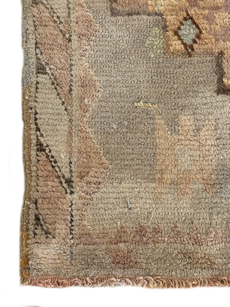 Vintage Angora Oushak Runner | 3'10" X 10'6" - photo 4