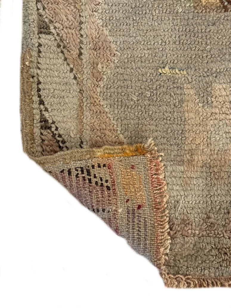 Vintage Angora Oushak Runner | 3'10" X 10'6" - photo 5