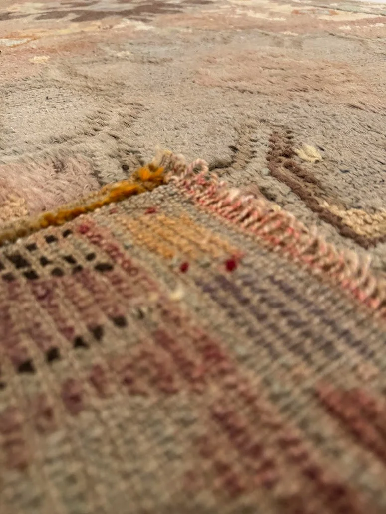Vintage Angora Oushak Runner | 3'10" X 10'6" - photo 6
