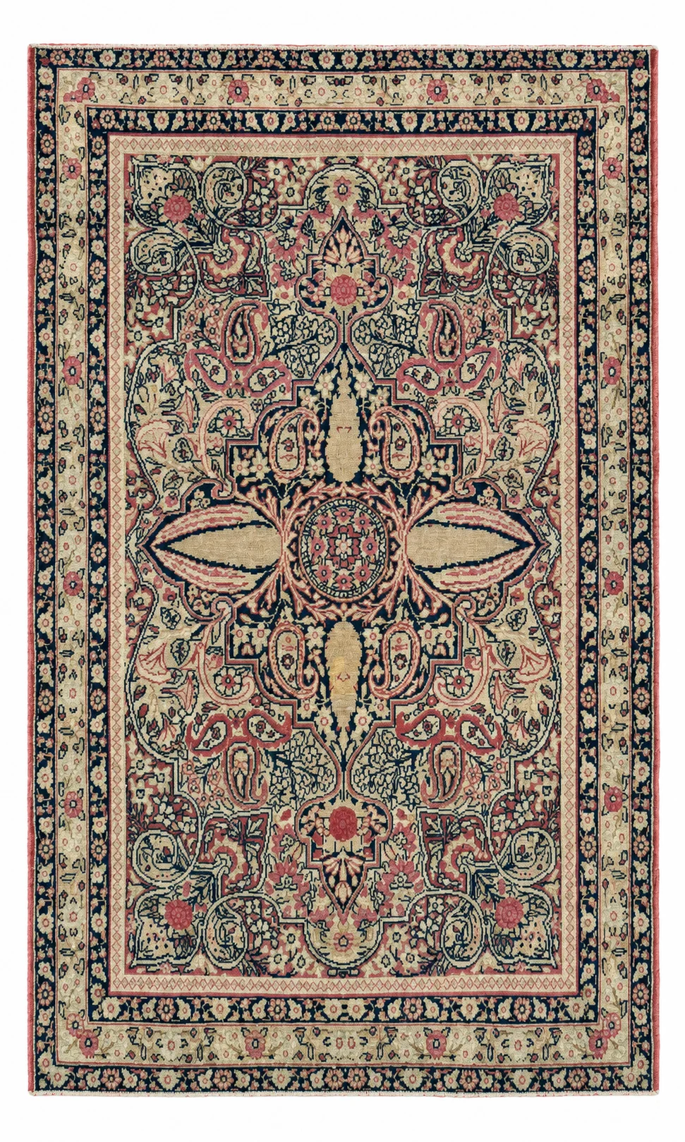 Antique Fine Lavar Kerman Rug | 3' x 4'9"