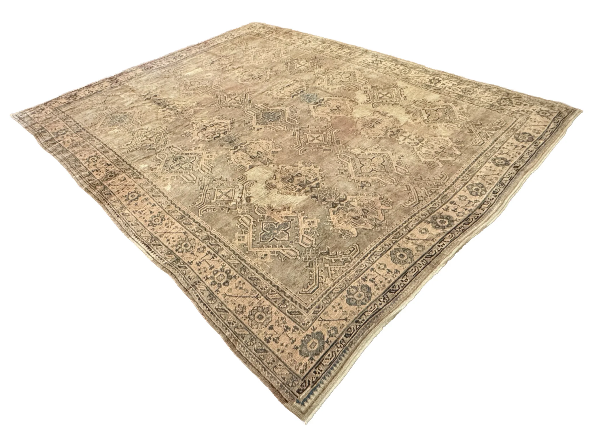 Antique Rustic Oushak Rug | 11'1"  X 14' - photo 4