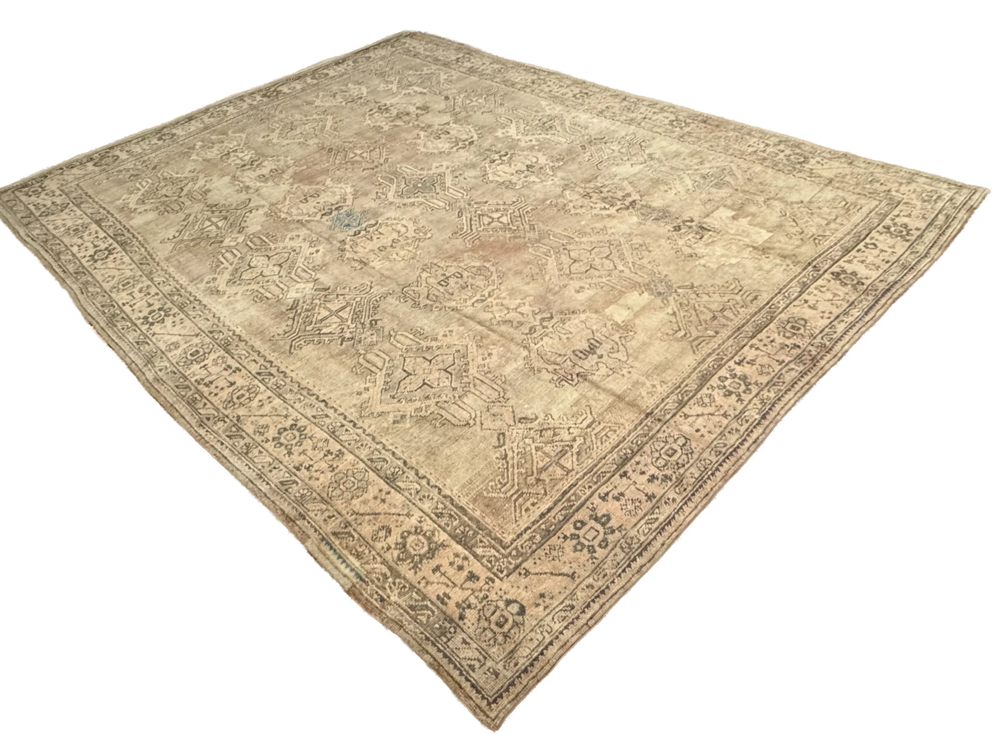 Antique Rustic Oushak Rug | 11'1"  X 14' - photo 5