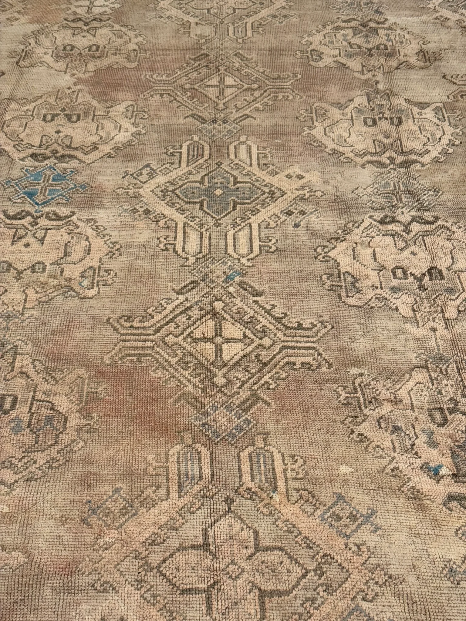 Antique Rustic Oushak Rug | 11'1"  X 14' - photo 7