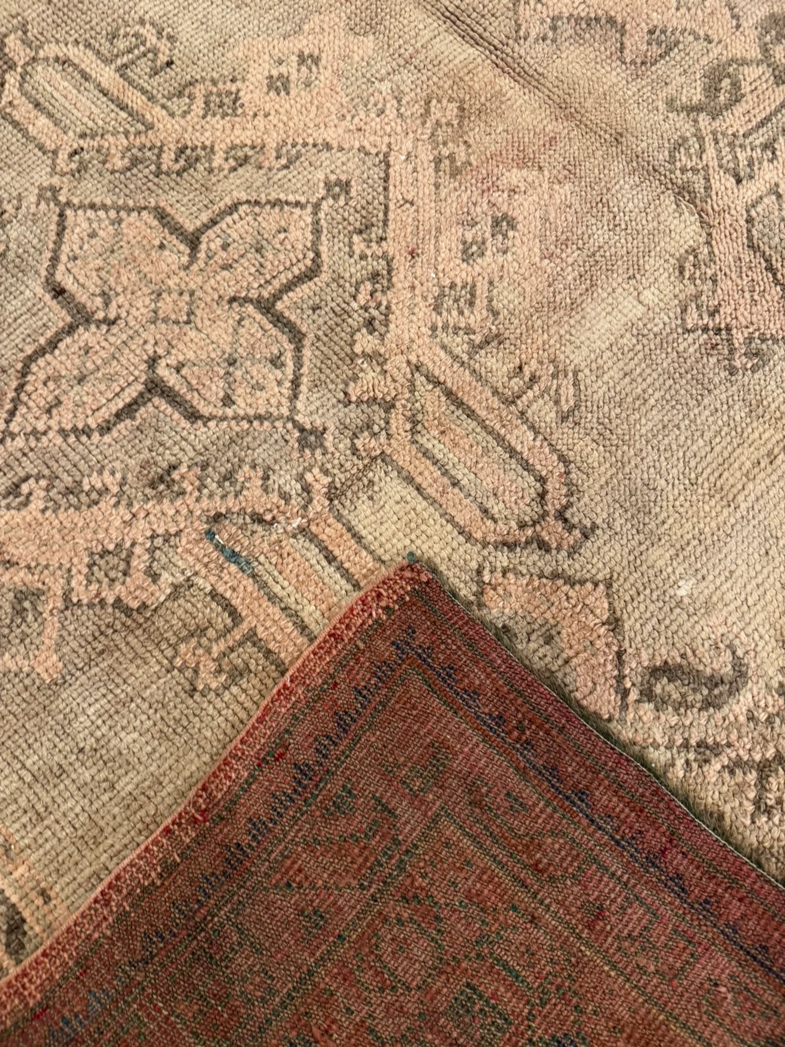 Antique Rustic Oushak Rug | 11'1"  X 14' - photo 11