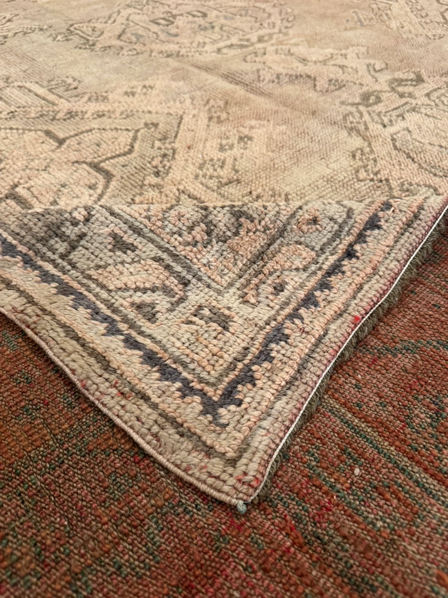 Antique Rustic Oushak Rug | 11'1"  X 14' - photo 12