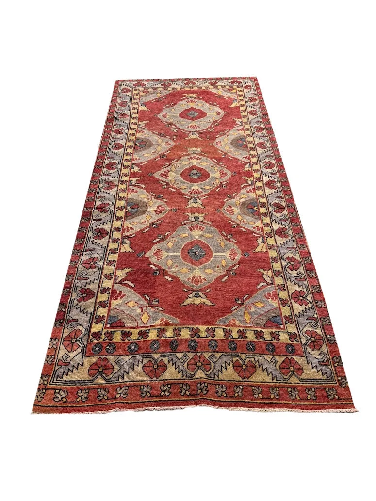 Vintage Oushak Rug | 4'8" X 10'2" - photo 3