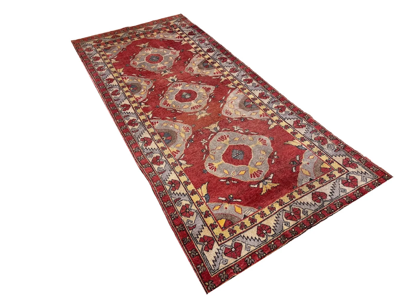 Vintage Oushak Rug | 4'8" X 10'2" - photo 4
