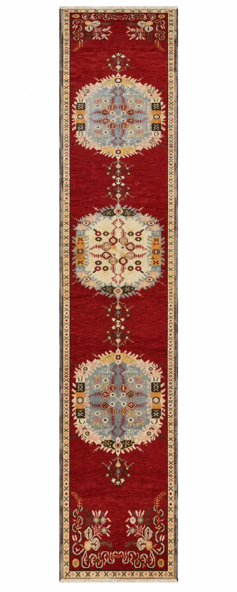 Vintage Oushak Runner | 2'5" x 12'4"