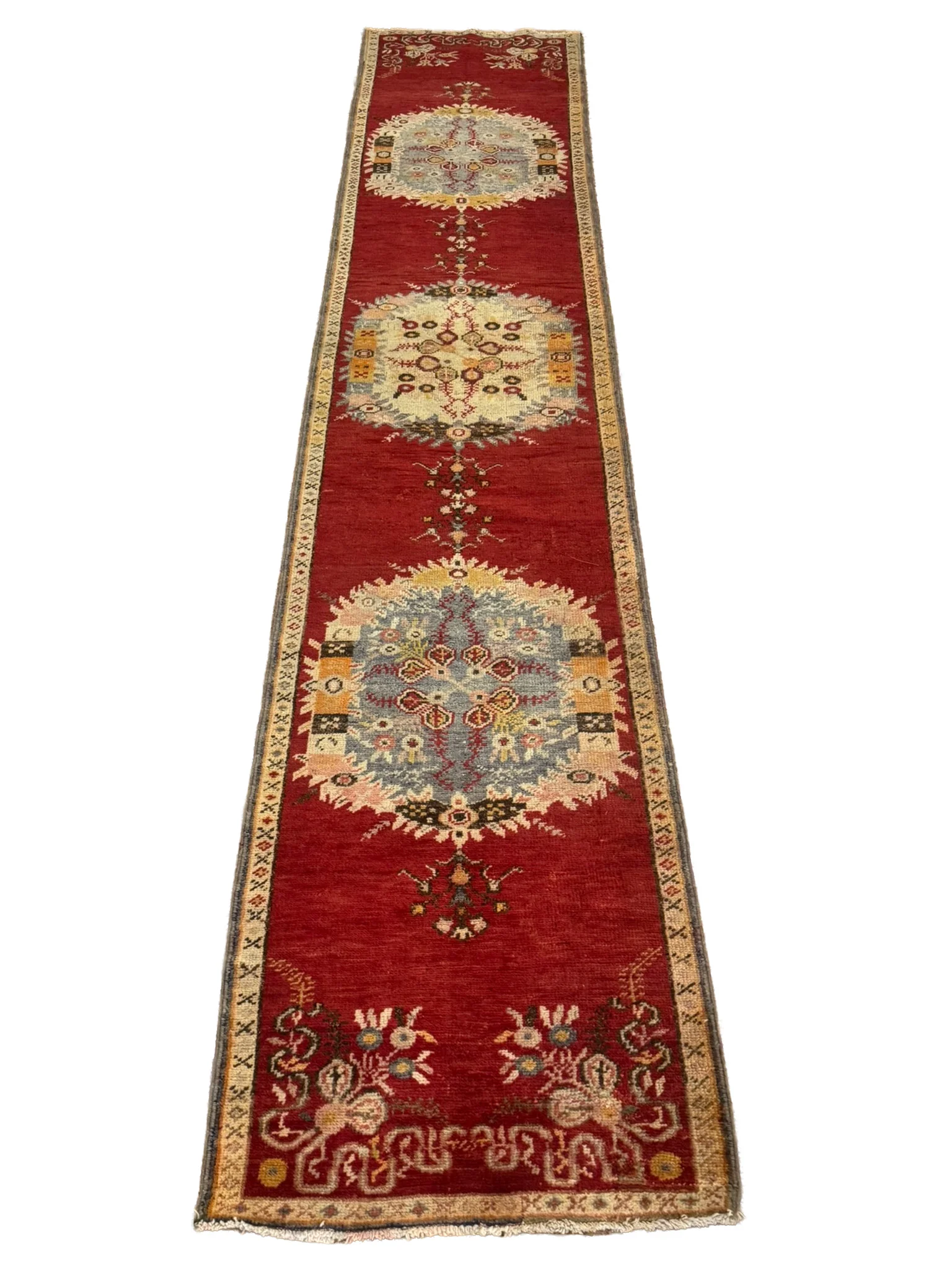 Vintage Oushak Runner | 2'5" x 12'4" - photo 2