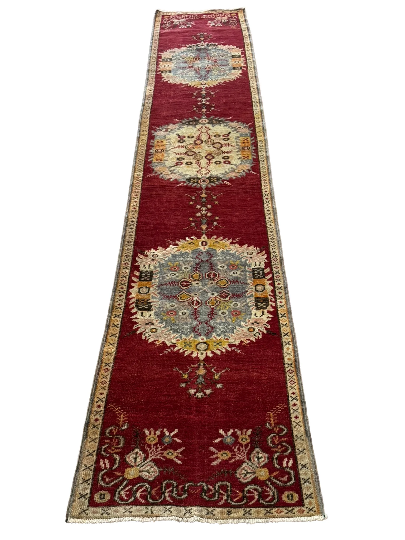 Vintage Oushak Runner | 2'5" x 12'4" - photo 3