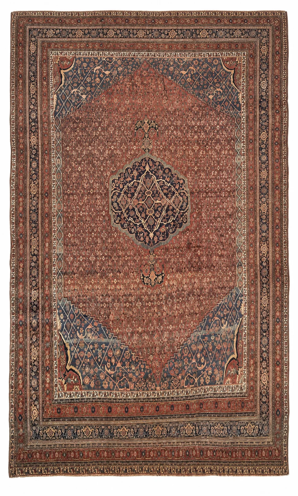 Antique Bijar Rug | 13' X 21'7"
