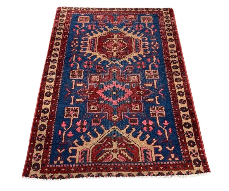 Vintage Heriz Rug | 2'11" X 4'2" - photo 2