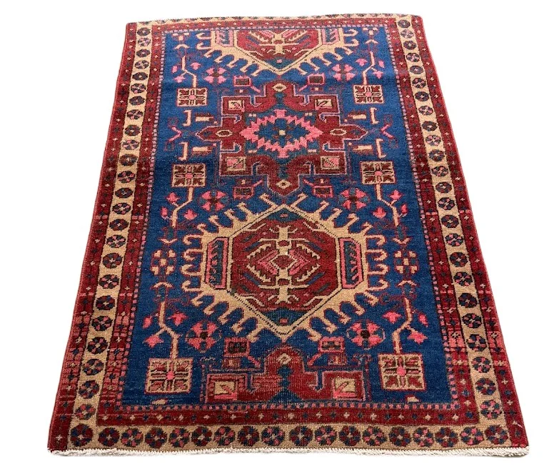 Vintage Heriz Rug | 2'11" X 4'2" - photo 3