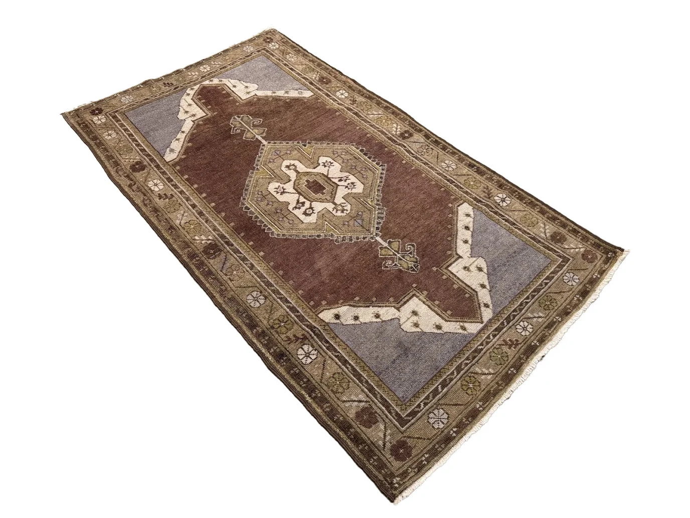 Vintage Oushak Rug | 3'8" X 6'7" - photo 5