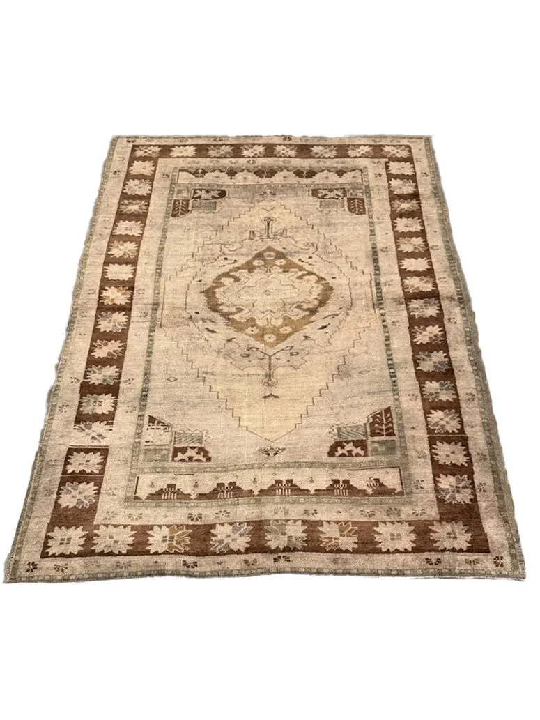 Vintage Oushak Rug | 4'7" X 6'6" - photo 2