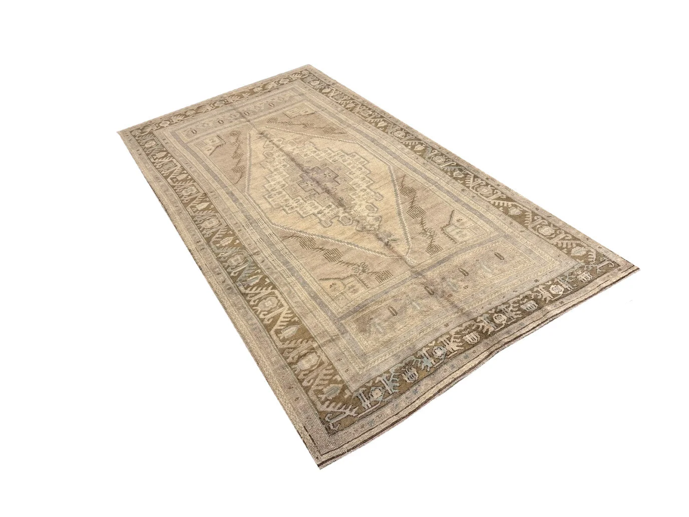 Vintage Oushak Rug | 5'3" X 9'4" - photo 3