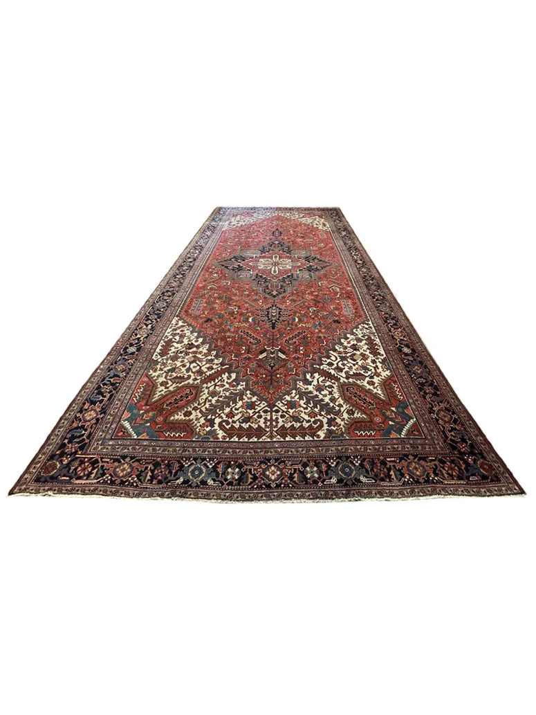 Antique Heriz Rug | 12' X 22'5" - photo 2