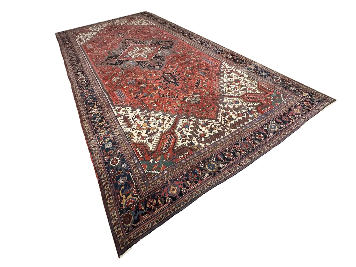 Antique Heriz Rug | 12' X 22'5" - photo 4