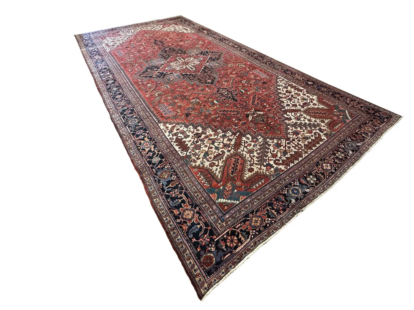 Antique Heriz Rug | 12' X 22'5" - photo 5