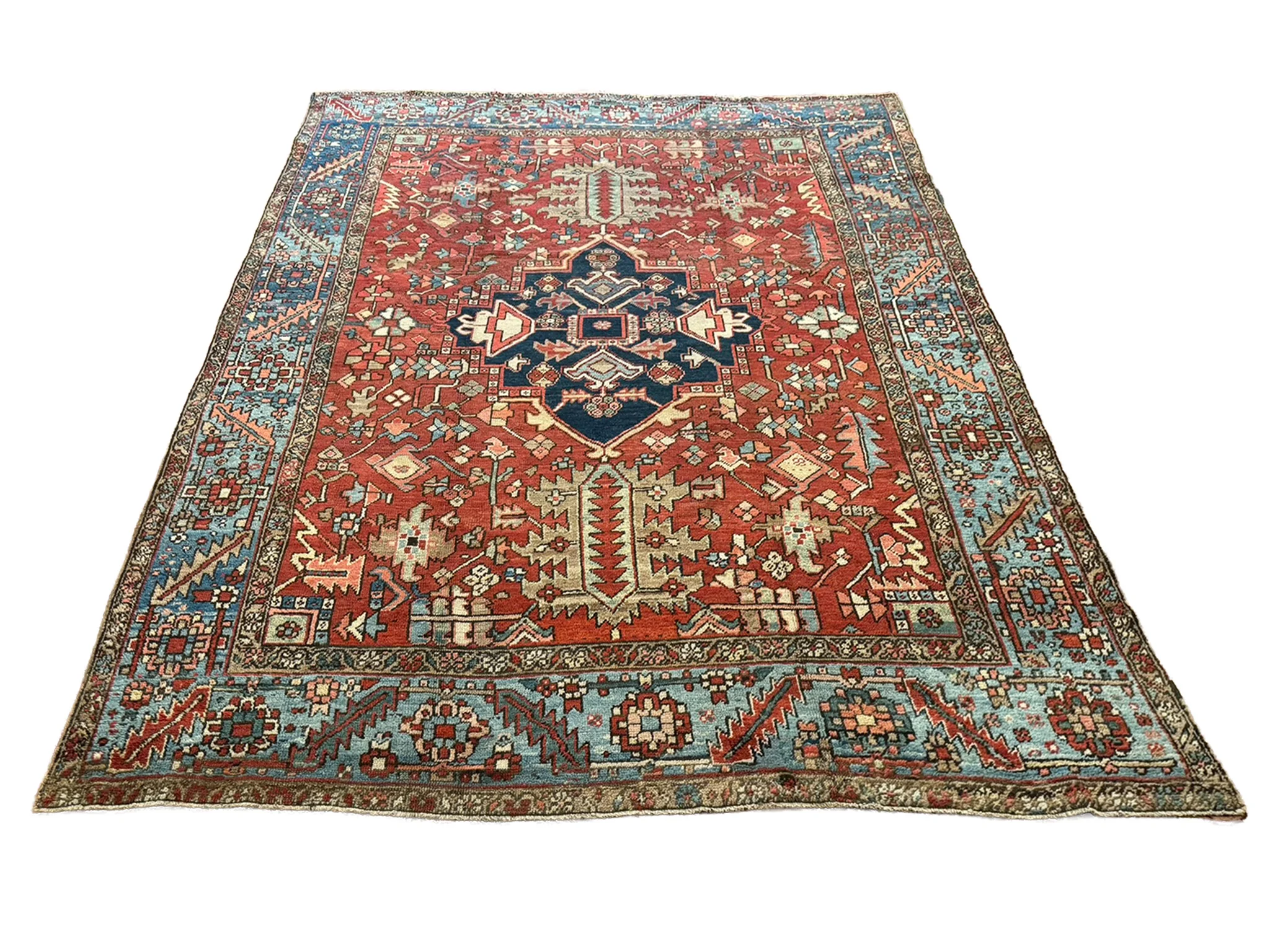 Antique Serapi Heriz Rug | 9' x 12' - photo 2