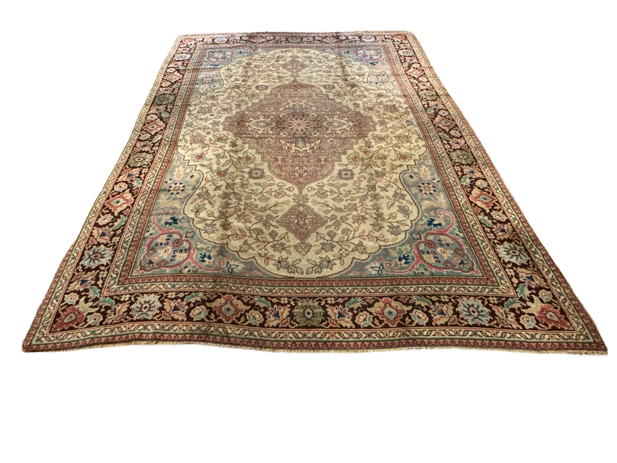Antique Savonnerie Rug | 9'10" x 12'10" - photo 2