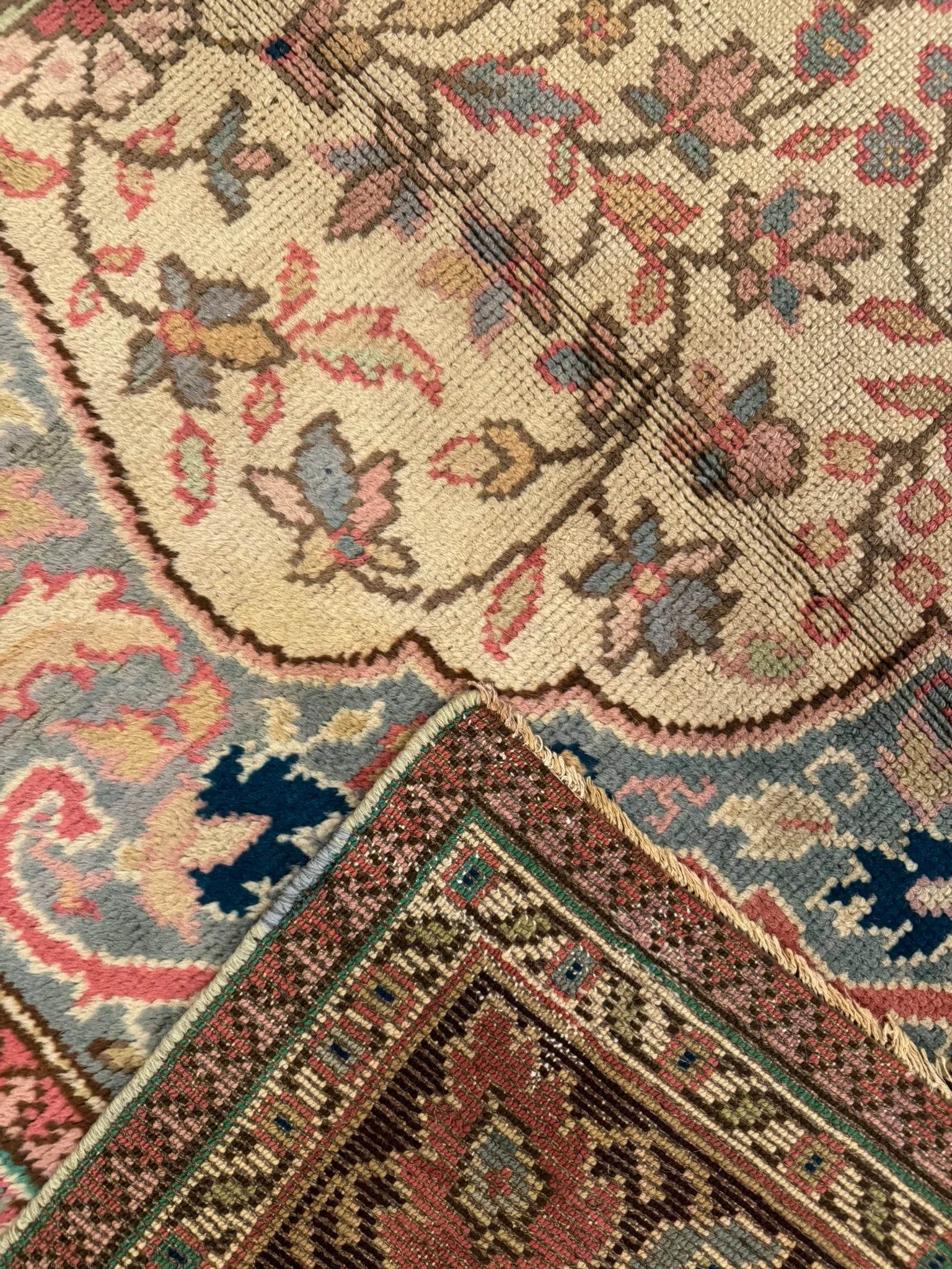 Antique Savonnerie Rug | 9'10" x 12'10" - photo 11
