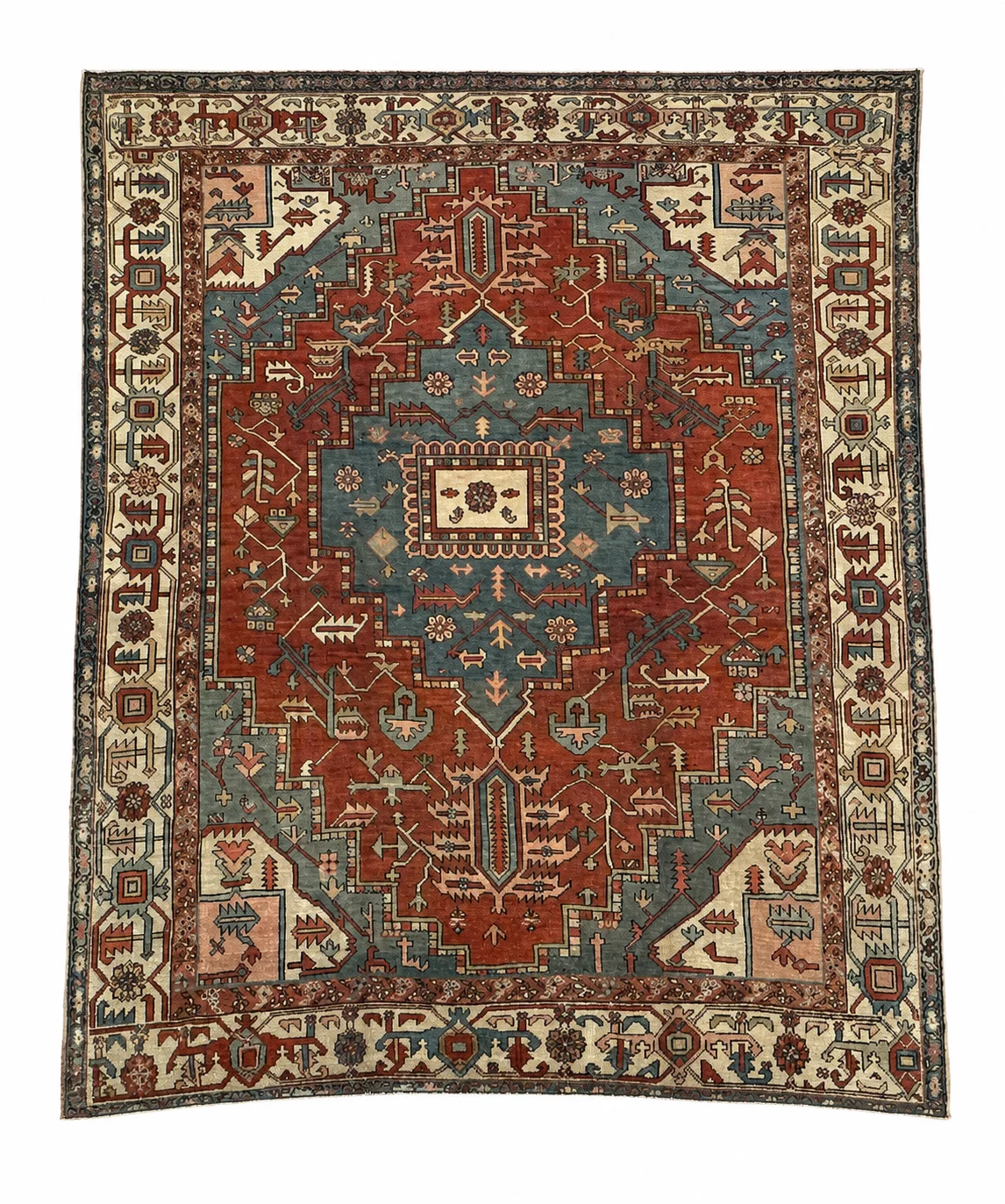 Antique Serapi Heriz Rug | 9'8" x 11'7"