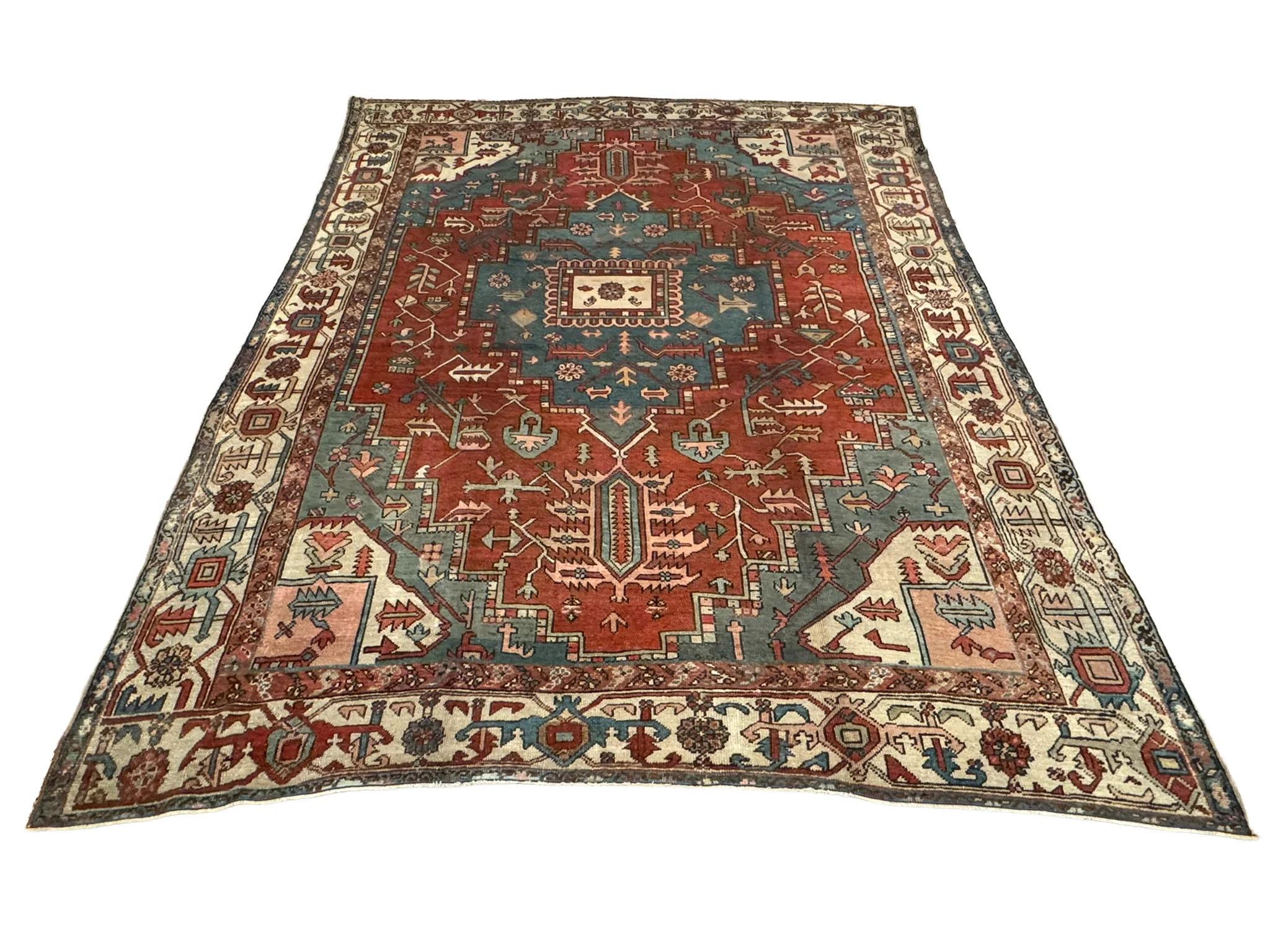 Antique Serapi Heriz Rug | 9'8" x 11'7" - photo 2