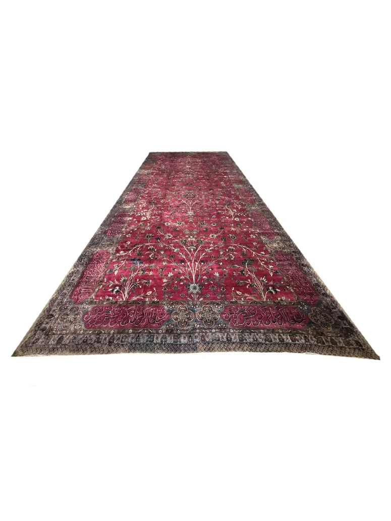 Antique Fine Amritsar Rug | 11'6" X 24'9" - photo 2