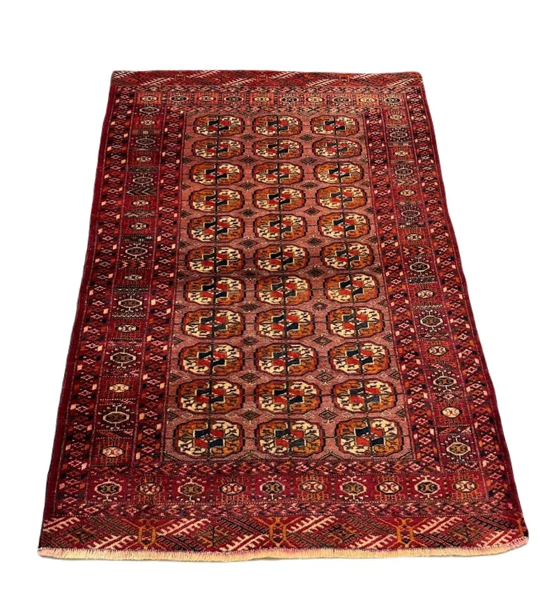 Antique Fine Bukhara Rug | 3'5 X 4'10 - photo 2