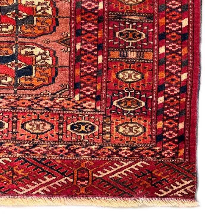Antique Fine Bukhara Rug | 3'5 X 4'10 - photo 6